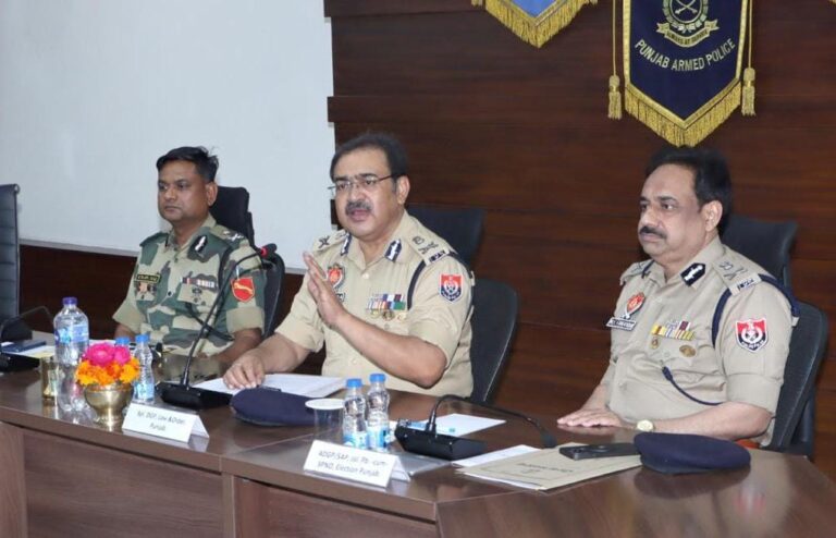 SPL DGP ARPIT SHUKLA CALLS FOR GREATER SYNERGY BETWEEN PUNJAB POLICE, BSF & CENTRAL AGENCIES TO ENSURE FREE AND FAIR PARLIAMENTARY ELECTIONS